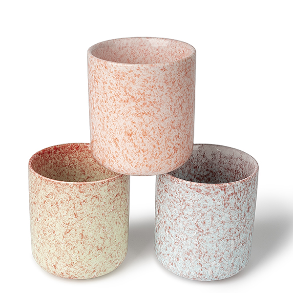 Lancement de bougeoirs en céramique de la série tricolore : embrasser les tendres impressions de la vie avec des textures intemporelles