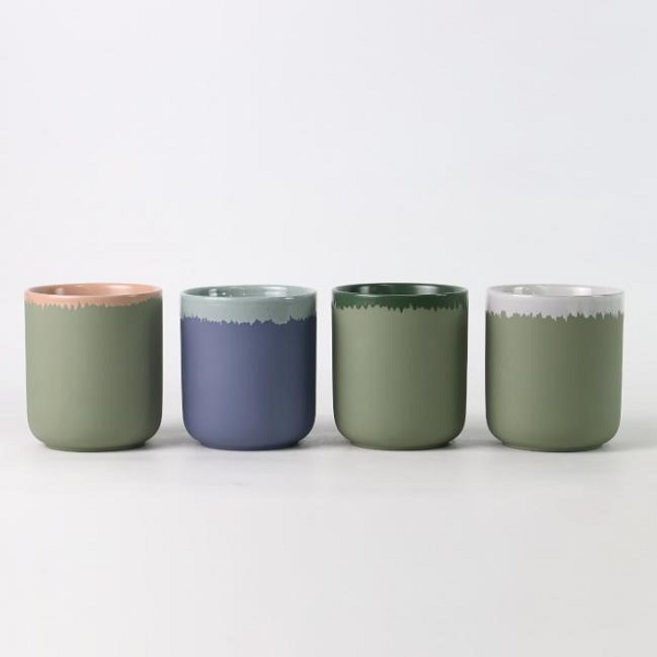 Série Bougeoir en Céramique avec Finition de Couleur Naturelle : Rituel Esthétique Quotidien Éveillant avec des Tons Terreux