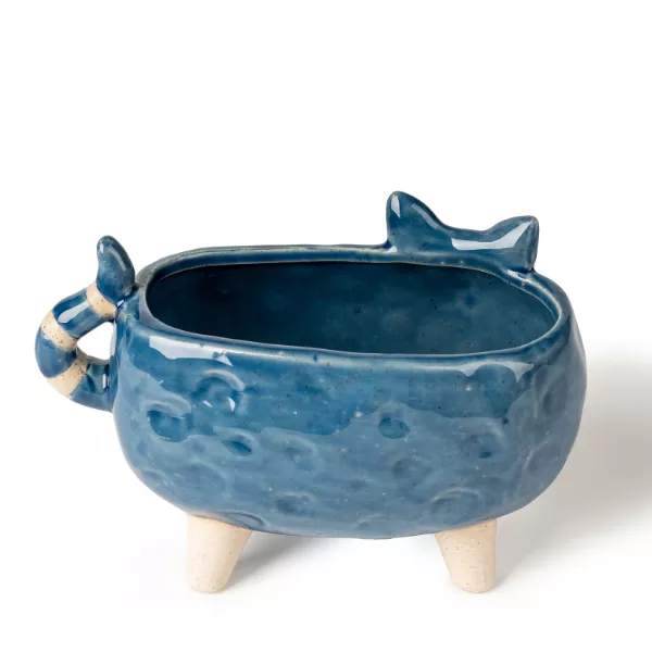 Bougeoirs en céramique en forme de chat