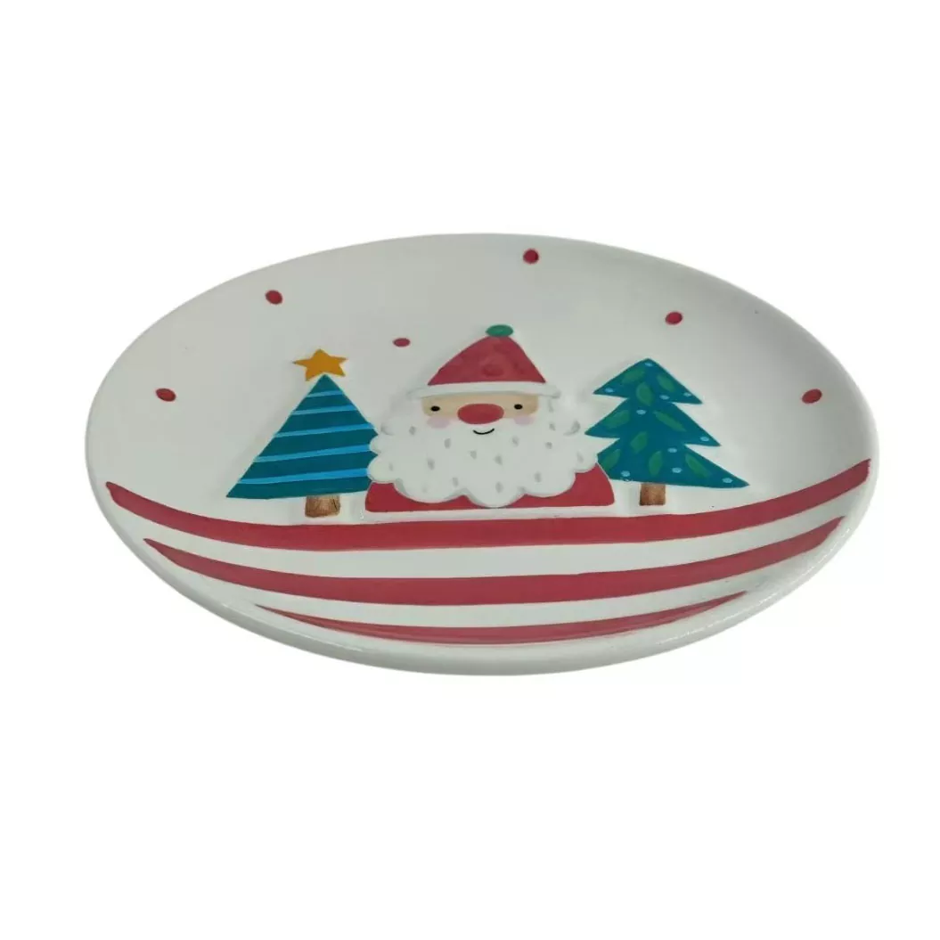 Cadeau de plat en céramique de Noël