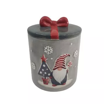 Bougeoir en céramique sur le thème de Noël Bougeoir en céramique sur le thème de Noël