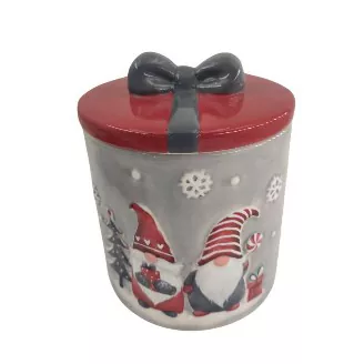Bougeoir en céramique sur le thème de Noël