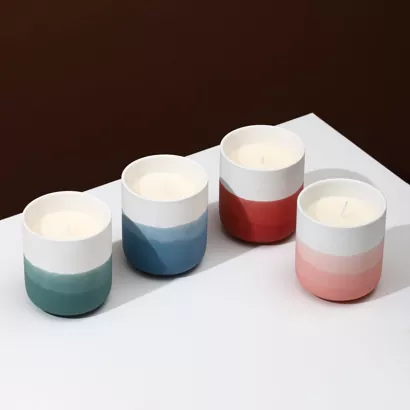 Bougeoir en céramique ombré