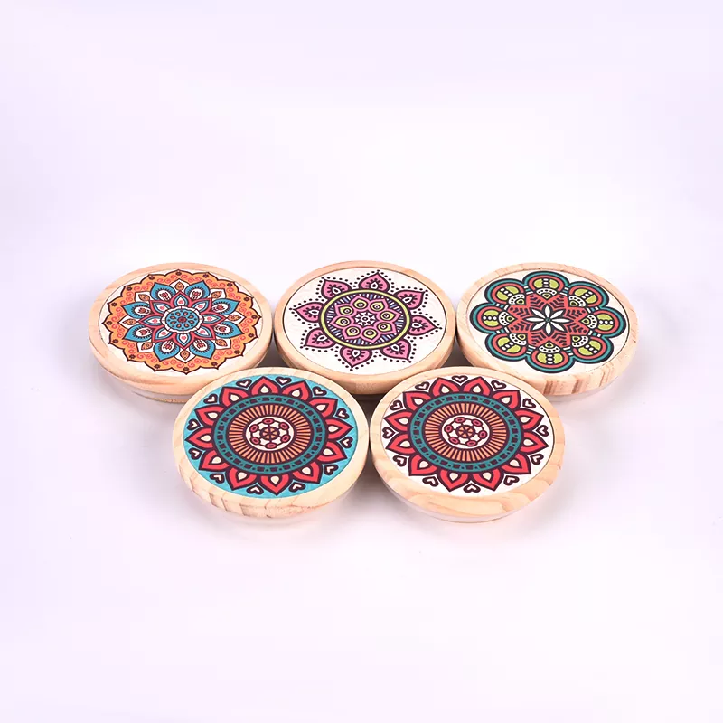 Couvercle en bois à impression de motifs personnalisés