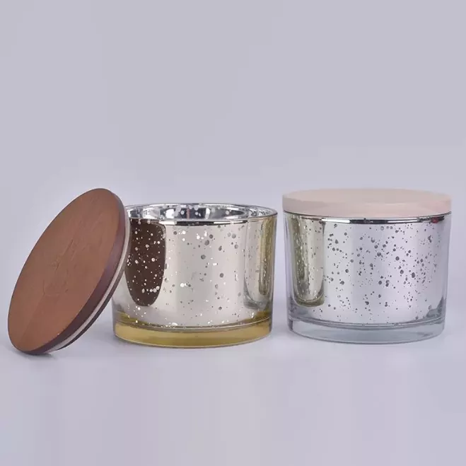 Bougeoir rond en verre