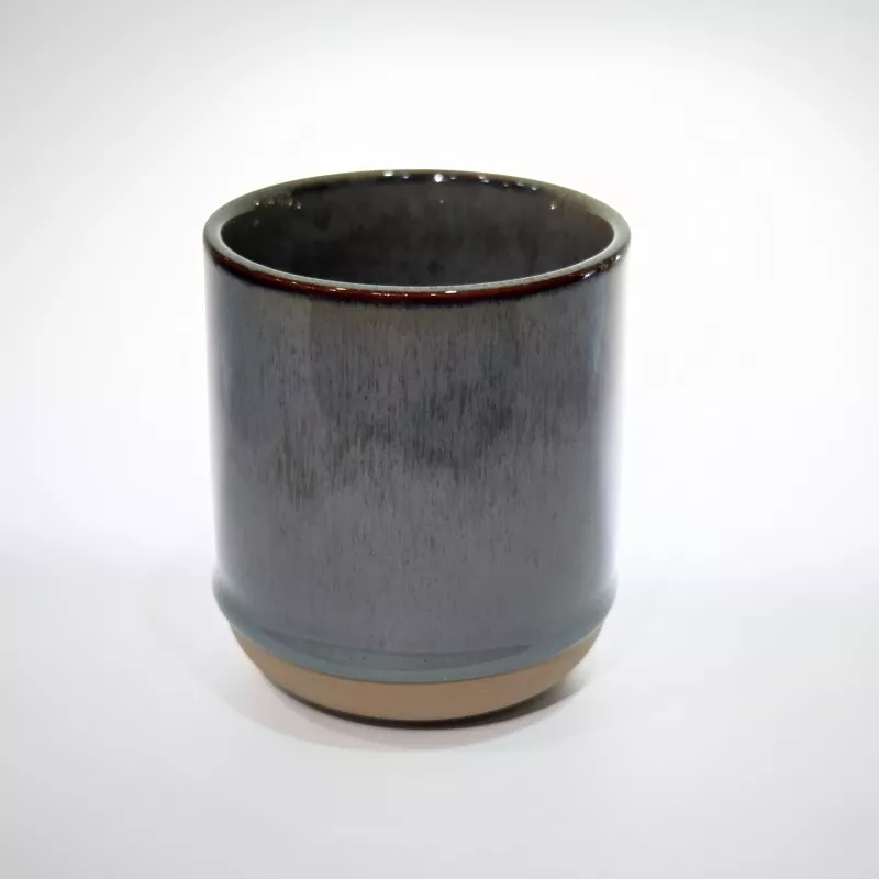 Tasse grise de voyage en céramique moderne et simple Tasse grise de voyage en céramique moderne et simple