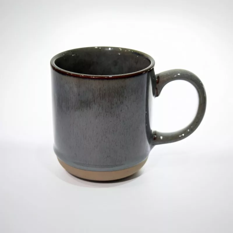 Tasse grise de voyage en céramique moderne et simple