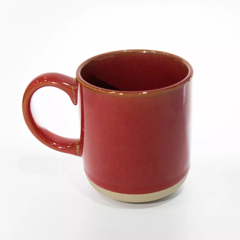 Tasse rouge de voyage en céramique moderne et simple